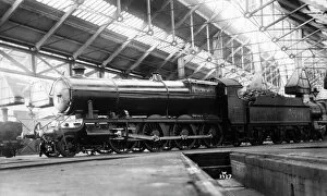 2 8 0 Gallery: 47xx class locomotive, No. 4702, seen here at an engine shed, possibly Old Oak Common