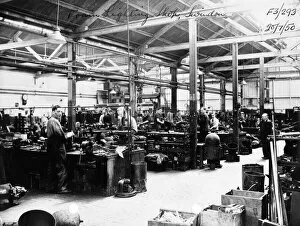 Workers at Swindon Works Gallery: No 5 Shop, Train Lighting Shop, 1950