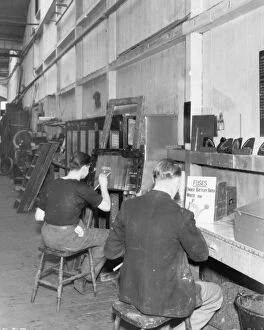 Workers at Swindon Works Gallery: No 8 Shop, Carriage Paint Shop, 1953