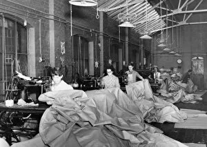 Workers at Swindon Works Collection: No 9 Shop, Sewing Room, 1966