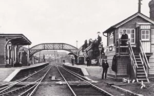 Footbridge Collection: Aberaman Station, Wales, c.1885