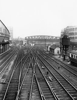 Track Gallery: The approach to Paddington Station, c.1940