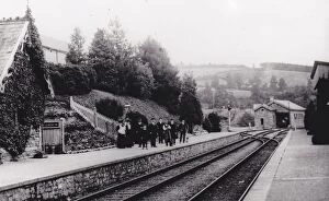 Images Dated 3rd March 2016: Bampton Station, Devon, c.1900