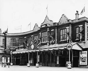Royal Collection: Bath Spa Station, Somerset, March 1950