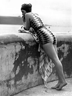 Swimming Costume Gallery: Bather, August 1931
