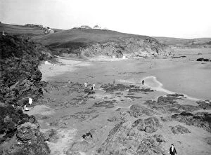 1928 Collection: Bigbury-on-Sea Sands, Devon, August 1928