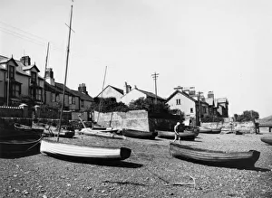 Devon Gallery: Boats on Shaldon Beach, Devon, August 1937