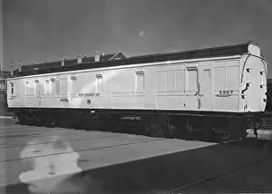 The Railway At War Prints: Brake Third coach No. 3307 converted into a mobile cleansing unit, 1941