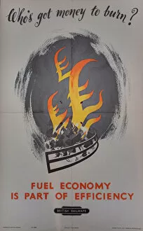 Poster Collection: British Railways Fuel Economy Poster