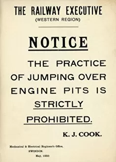 1950s Collection: British Railways Notice, 1950