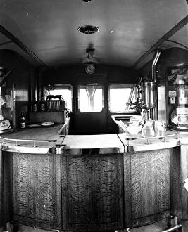Images Dated 29th June 2007: Buffet counter of Diesel Railcar No 2, 1934