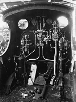 Dean Collection: The cab of Dean Goods locomotive no 2516