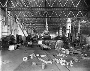 The Railway at War Gallery: Carriage and Wagon Stamping (No.18) Shop in 1915