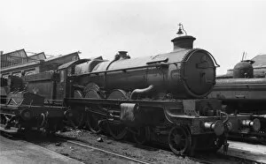 Castle Class Locomotives Collection: Castle Class locomotive, No. 5094, Tretower Castle at Swindon Works