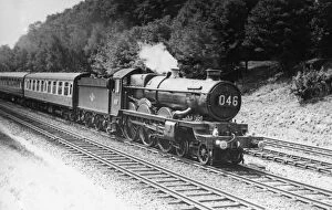 Castle Class Locomotives Gallery: Castle Class locomotive, No. 5094, Tretower Castle at Sonning, c1950s