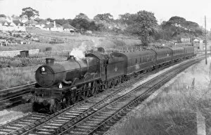 Castle Class locomotive No. 7022, Hereford Castle at Aller Junction, c.1960