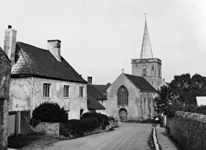 Somerset Collection: Church Street in Stogursey, Somerset