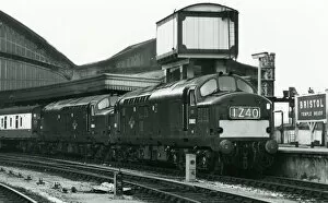 Class 37 Diesel Locomotive No. D6882 at Bristol Temple Meads, 1960s