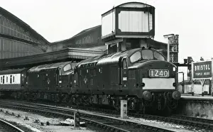 Diesel Prints: Class 37 Diesel Locomotive No. D6882 at Bristol Temple Meads, 1960s
