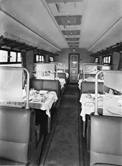 1938 Gallery: Third Class Saloon, Restaurant Car, 1938