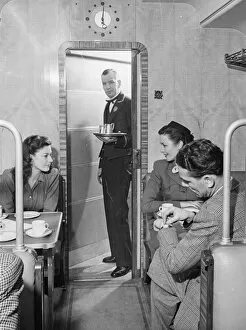 Saloon Gallery: Third Class Saloon, Restaurant Car, 1946