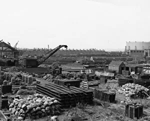 X Shop Collection: Construction of new crossings shop, 1956