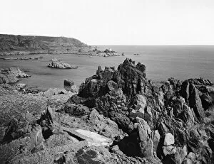 Images Dated 21st December 2020: Corbiere Coast, Jersey, June 1925