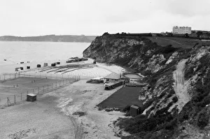 1930 Prints: Crinnis Beach at Carlyon Bay, Cornwall, c. 1930