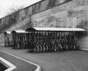 Training Gallery: Cycle rack outside the Apprentice Training School, Swindon