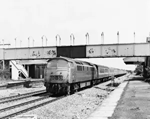 Badminton Prints: No D1033 Western Trooper - Western Class Diesel Hydraulic Locomotive