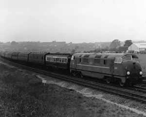 War Ship Prints: No D801 Vanguard - Warship Class Diesel Hydraulic Locomotive