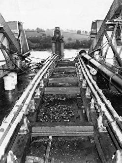 Dismantling of the Severn Railway Bridge, 1967