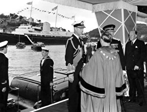 Prince Philip Gallery: Duke of Edinburghs Visit to Dartmouth, 28th July 1958