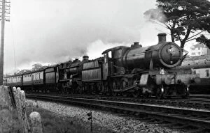 Earl of Clancarty No 5058 with Dinmore Manor No 7820 at Aller Junction September 1958