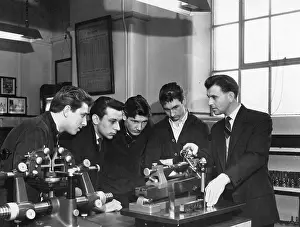 Apprentice Prints: Engineering lesson at Swindon's Pre-Apprentice Training School, 1963