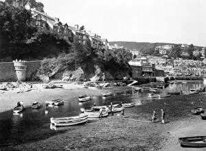 Harbour Collection: Entrance to Looe Harbour, Cornwall, August 1936