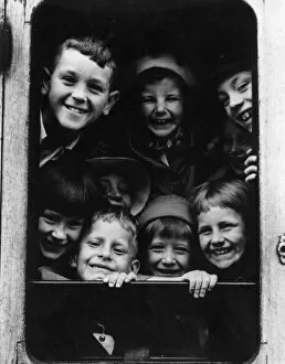 Paddington Station Gallery: Evacuees waiting to leave Paddington Station, 1939