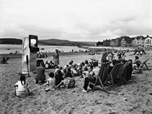 Beach Collection: Exmouth Beach, Devon, July 1950