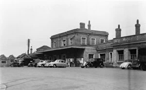 Images Dated 10th October 2016: Exterior of Taunton Station, Somerset, c.1950s