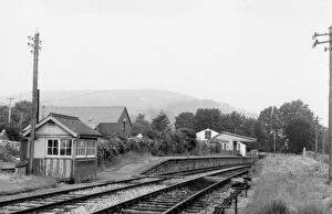 Wales Collection: Felin Fach Station and Signal Box, Wales