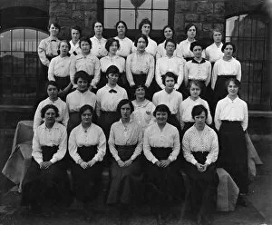 Workers at Swindon Works Collection: Female Clerks at Swindon Works, 1916