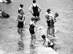 People Gallery: Group of Swimmers, Cornwall, 1931