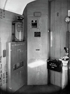 Brake Third Gallery: Guards Compartment of non corridor brake third van No.416, 1948