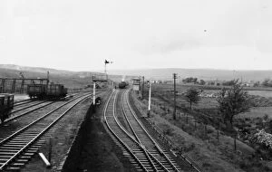 Images Dated 20th September 2016: Gwaun-Cae-Gurwen colliery sidings and signalbox