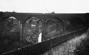 Images Dated 20th September 2016: Gwaun-cae-Gurwen viaducts, c. 1920s