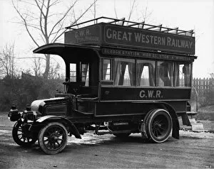 Road Motor Vehicles Gallery: GWR Double Decker Omnibus, 1904
