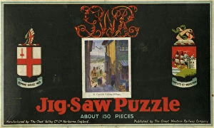 Images Dated 18th December 2017: GWR jigsaw puzzle of A Cornish Fishing Village, 1930