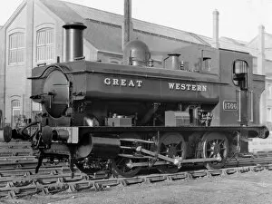 Locomotive Gallery: GWR Pannier Tank No. 1366, outside Swindon Works, 1934