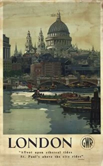 Cathedral Collection: GWR Publicity Poster, London, 1946