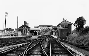 Somerset Prints: Hallatrow Station and Signalbox, Somerset, c. 1940s